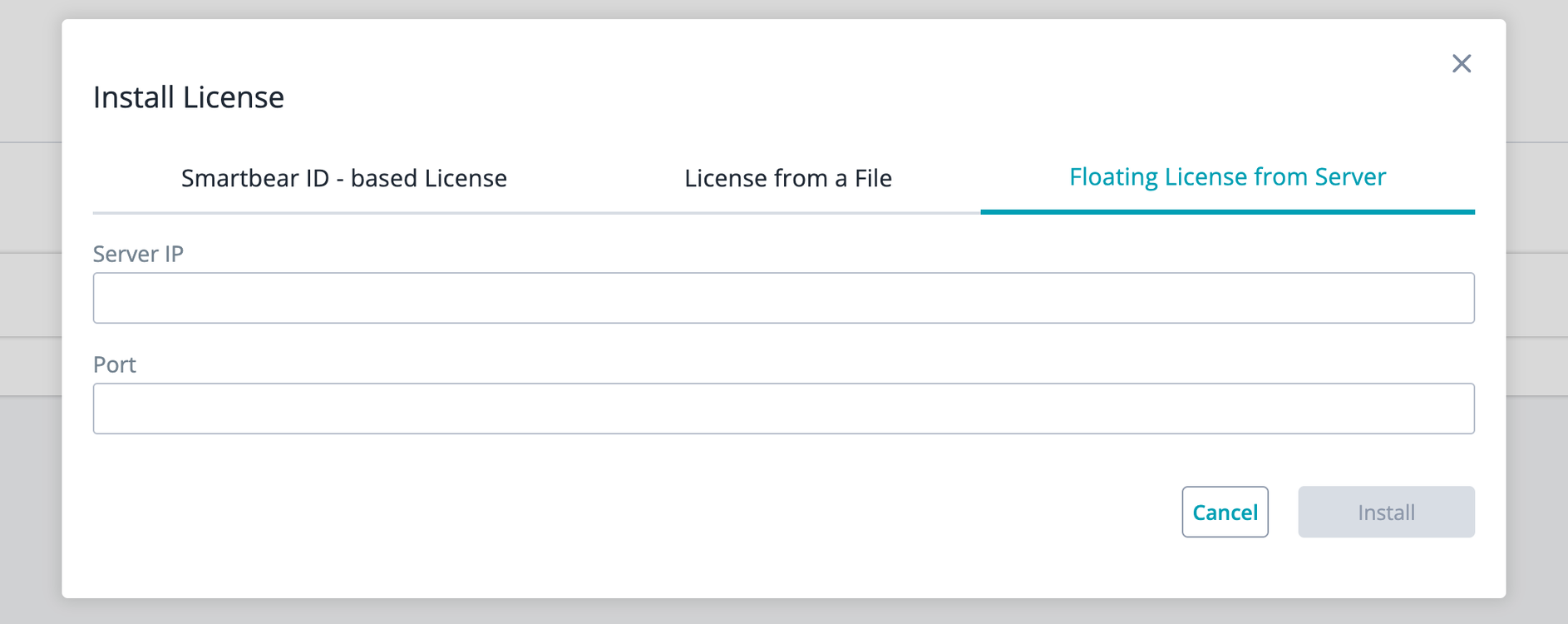 Install Floating License Install Floating License