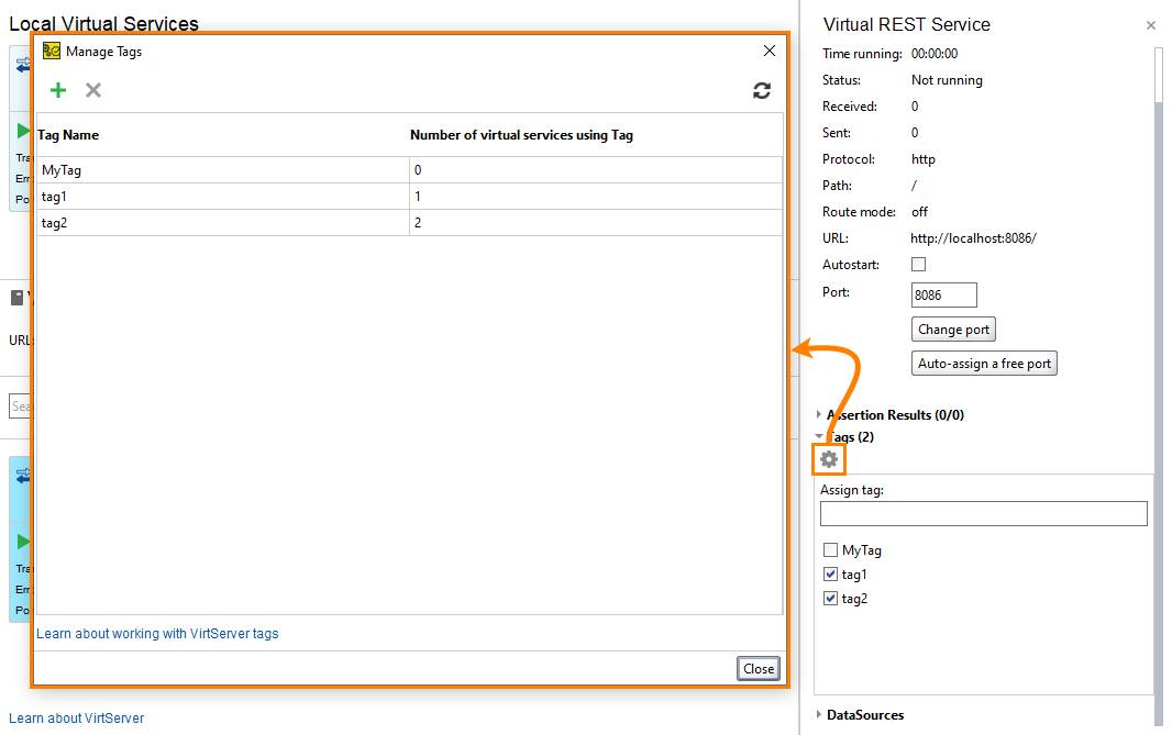 Organizing VirtServer virtual services: Tags manager Organizing VirtServer virtual services: Tags manager