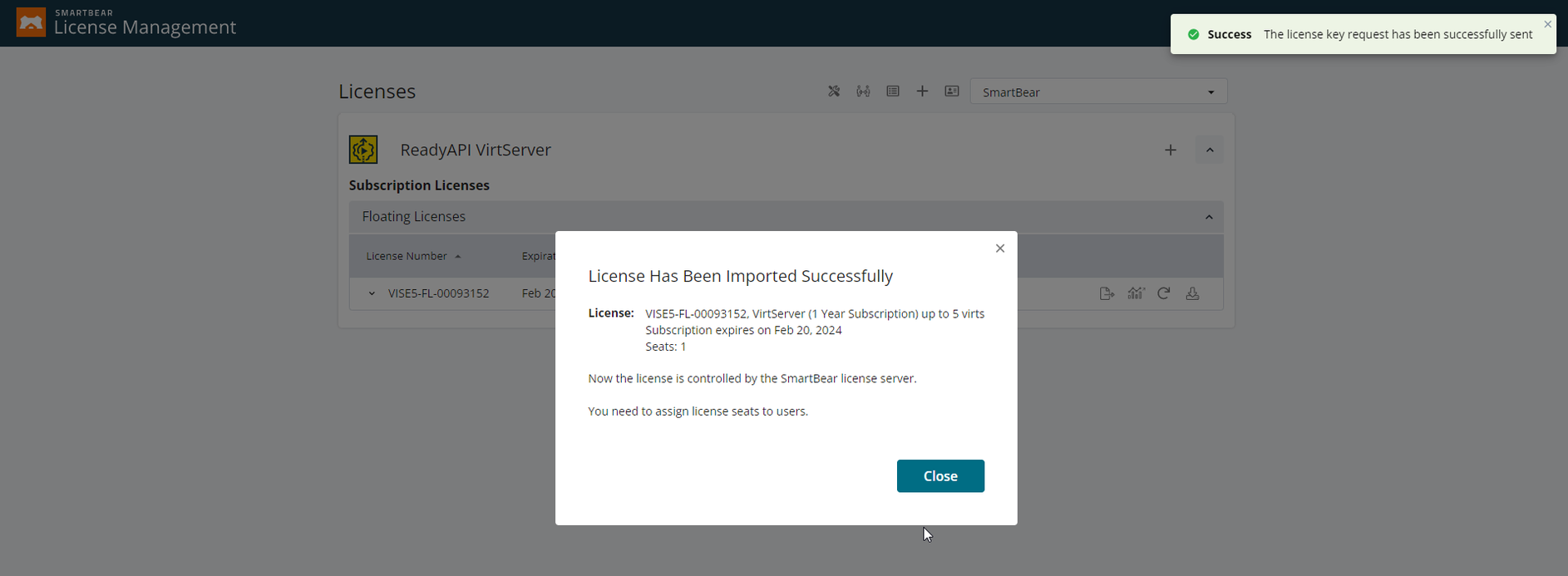 License Imported License Imported