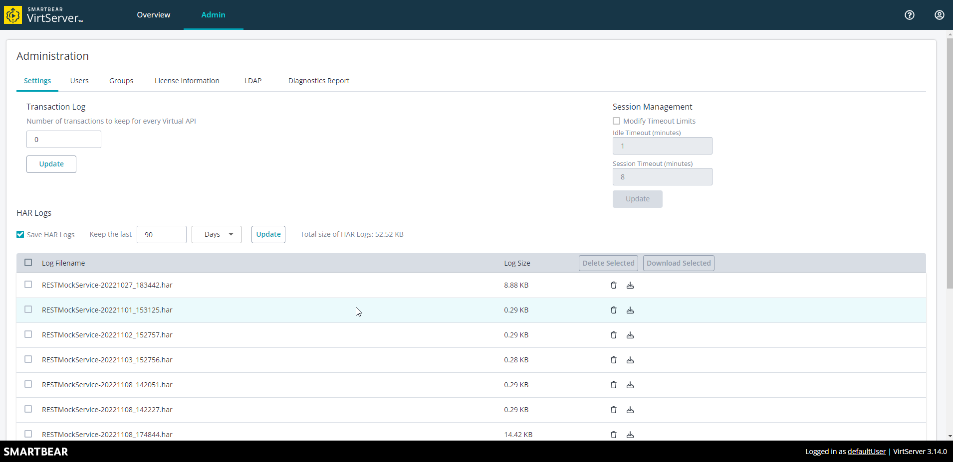 Service virtualization and API testing: Admin section Service virtualization and API testing: Admin section